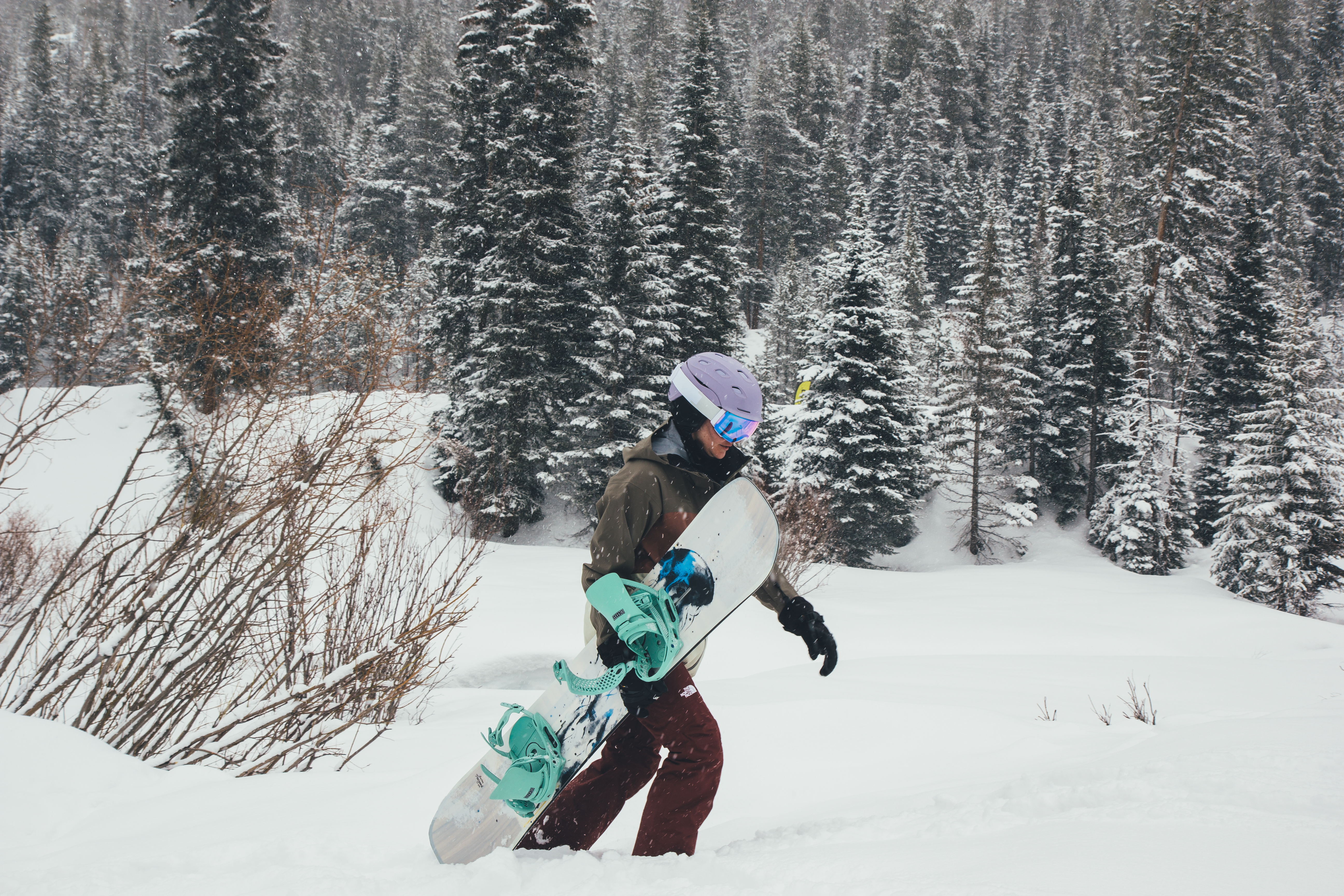 Snowboard shop service at Sun & Ski Sports.